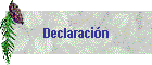 Declaraci�n